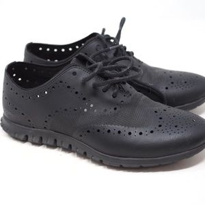 Cole Haan Zerogrand Women's Black Lightweight Oxford Wingtip Dress Shoes 5.5 B